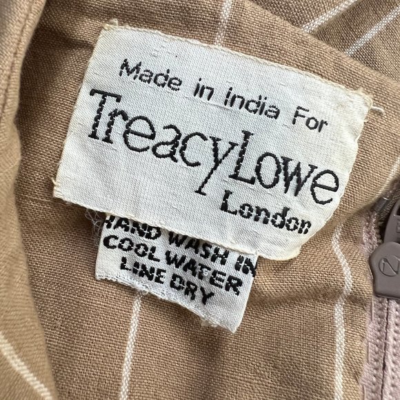 Vintage Embroidered Pleated Midi Dress Button Up Quiet Understated Luxury Preppy - Picture 6 of 9